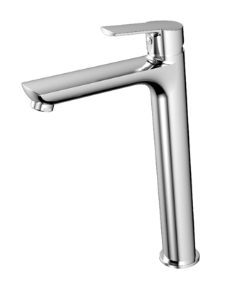 Ηλεκτρική επιμετάλλωση βρύση νιπτήρα Mixer Tall Single Hole Vessel Baucet Baucet
