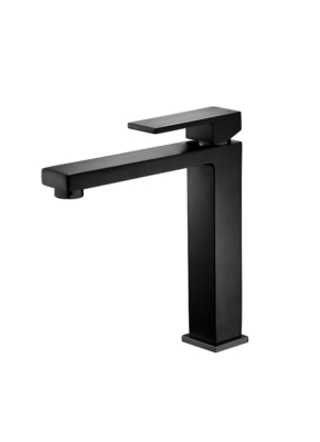 Deck Mount Matte Black Vessel Baucet Sink Tall Body Βρύση νερού τουαλέτας