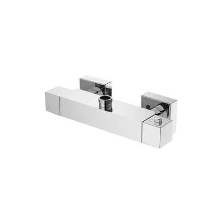 Rust Proof Hotel Square Thermostatic Baucet Shower Thermostatic Taps 2 Handle